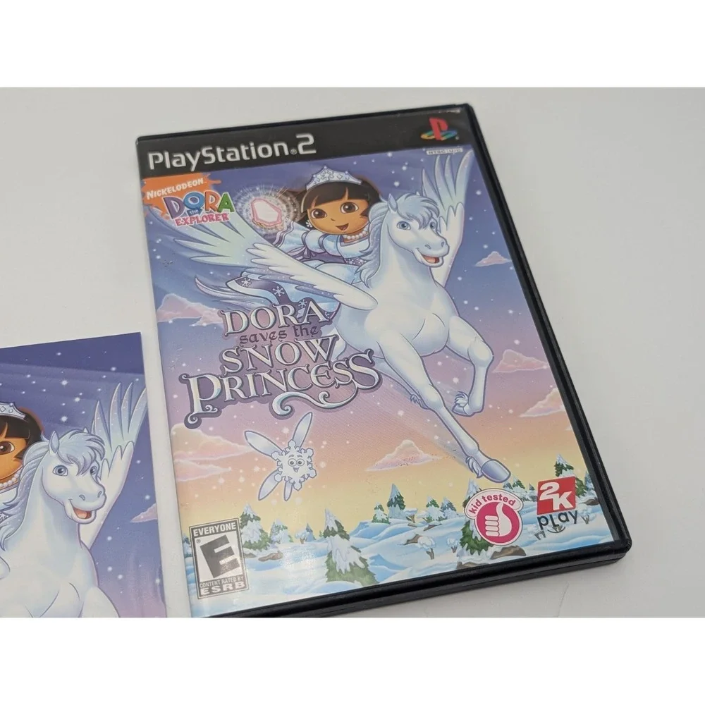 Dora the Explorer: Dora Saves the Snow Princess (Sony PlayStation 2, 2008) CIB‎